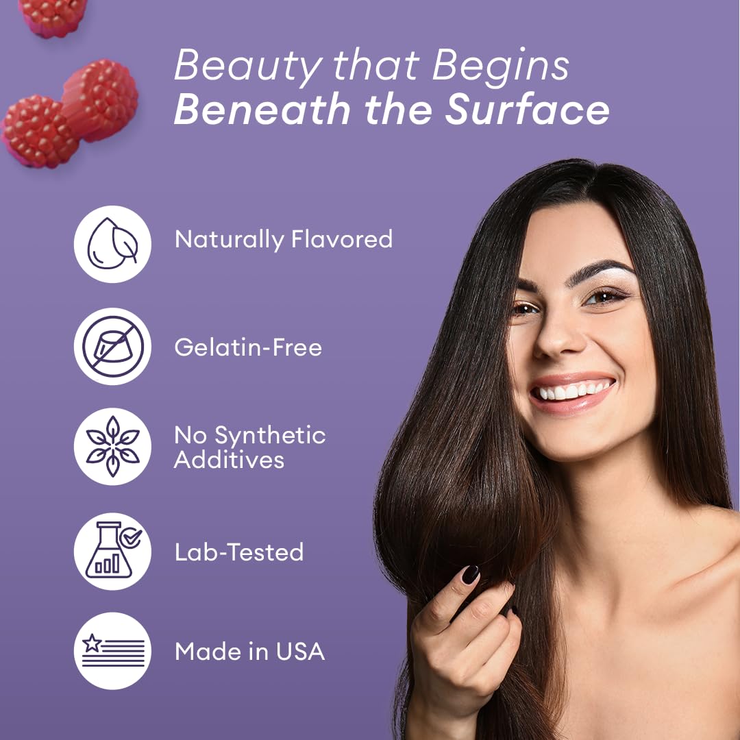 Allura Hair gummies in bottle front for modern daily use