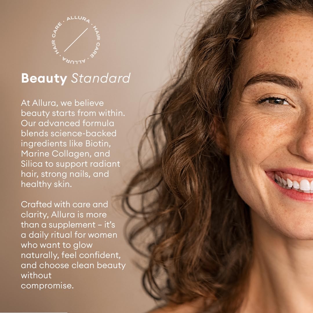 Allura Hair nutrient blend highlights collagen and bamboo silicon