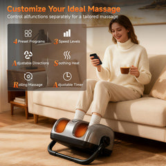 AllYouger deep kneading rollers target arches for relief