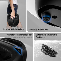 ALLYOUGER Shiatsu foot massager air bag therapy provides adjustable compression