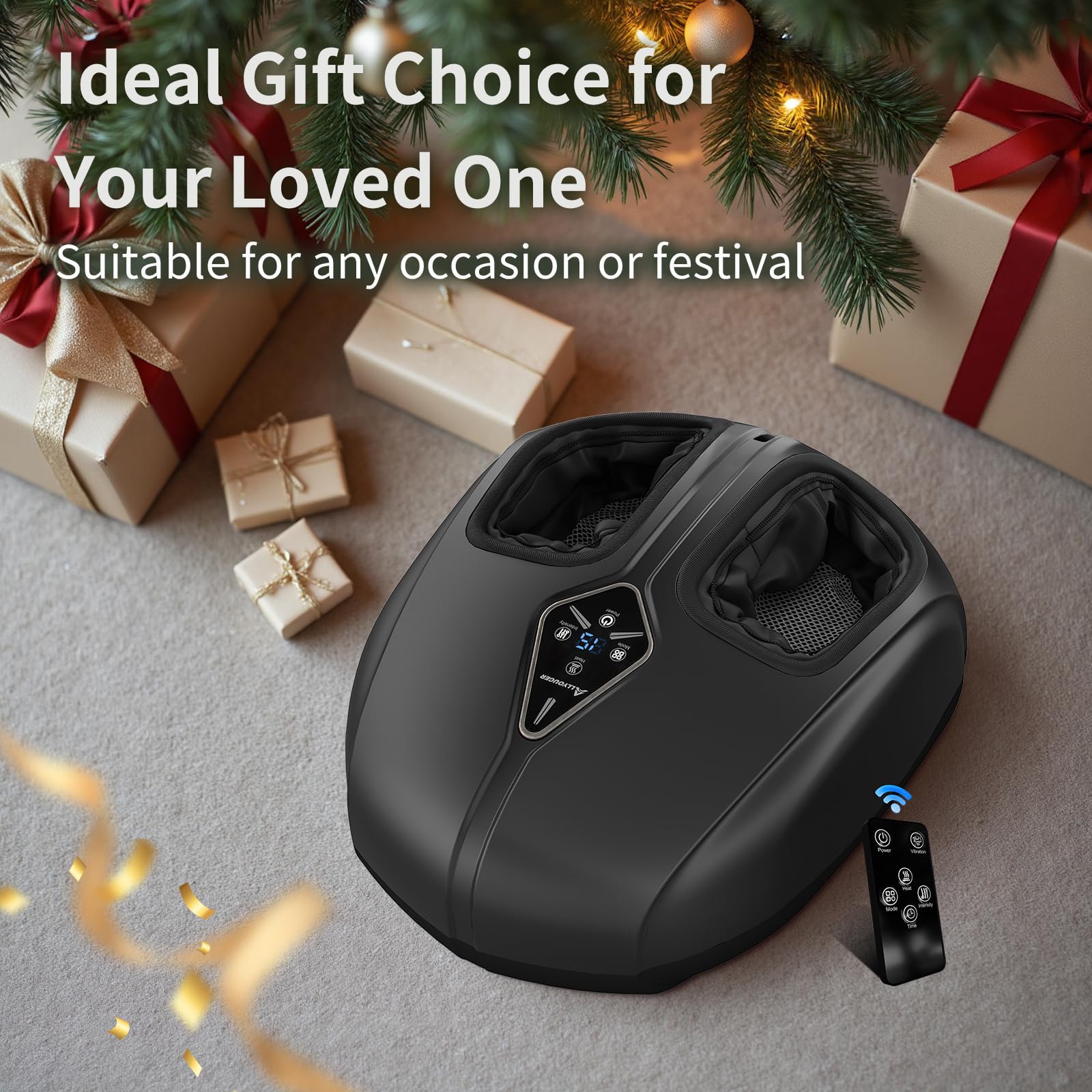 ALLYOUGER gift packaging for the Shiatsu massager makes gifting easy