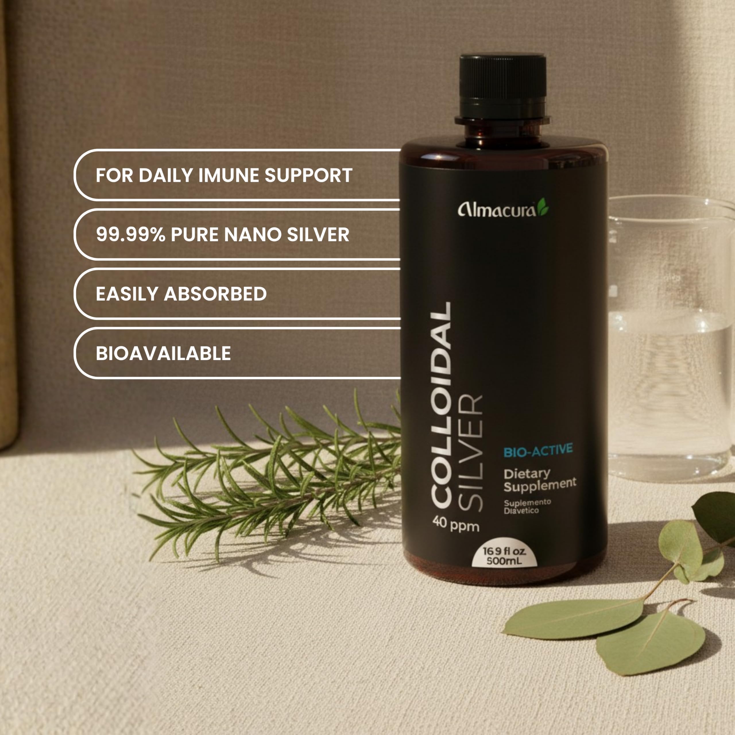 Outer packaging image showing a compact bottle for convenient daily use
