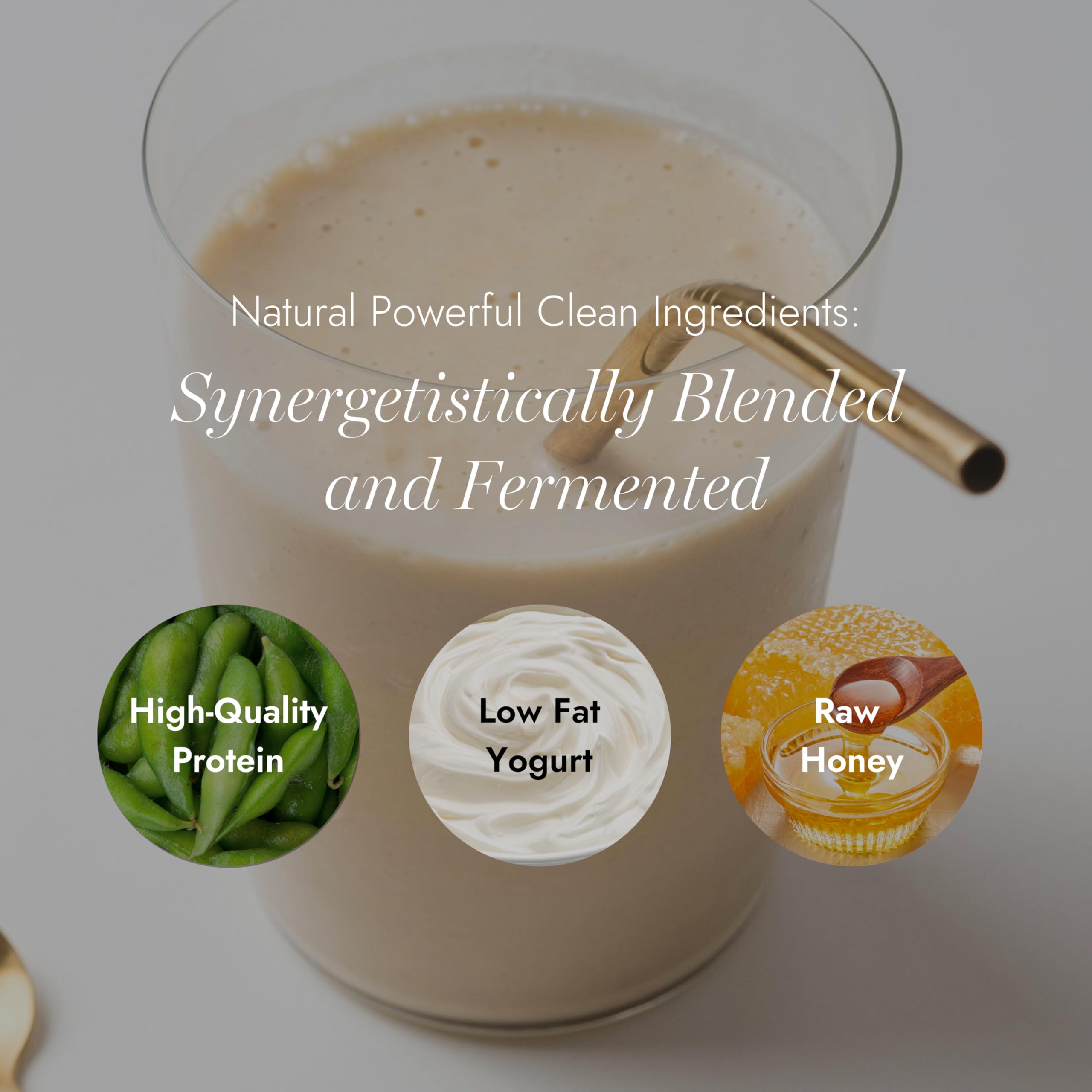 Almased ingredients highlight soy and yogurt protein blend on label.