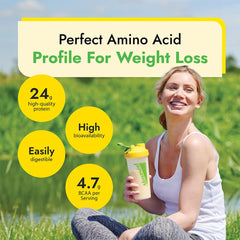 Almased shake with milk in glass, versatile base idea