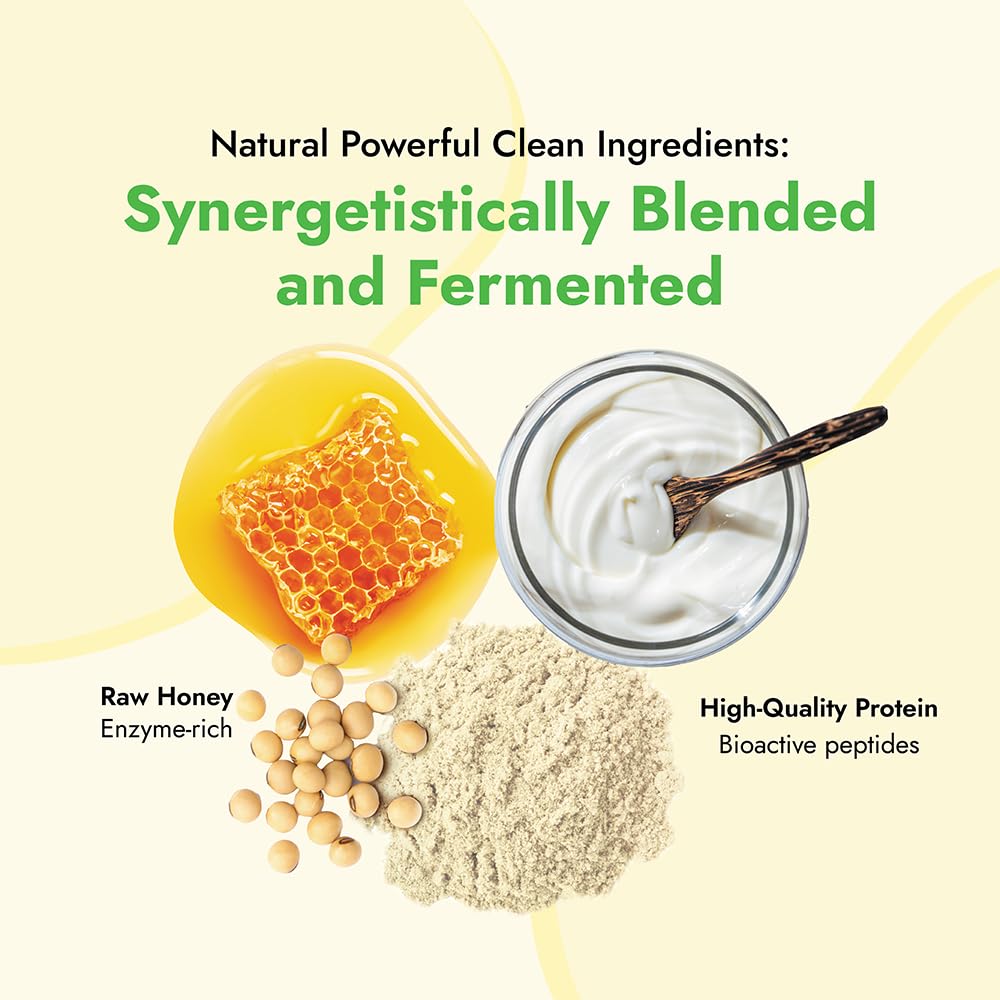 Almased vanilla shake in glass with creamy texture