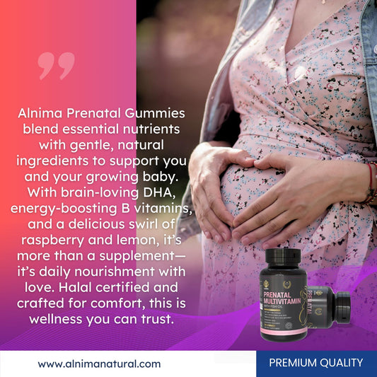 ALNIMA halal-certified label for ethical prenatal nutrition