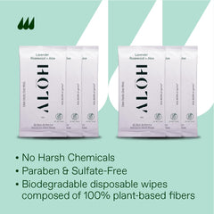 ALO H wipe close-up reveals gentle hydration and quick scent refresh.