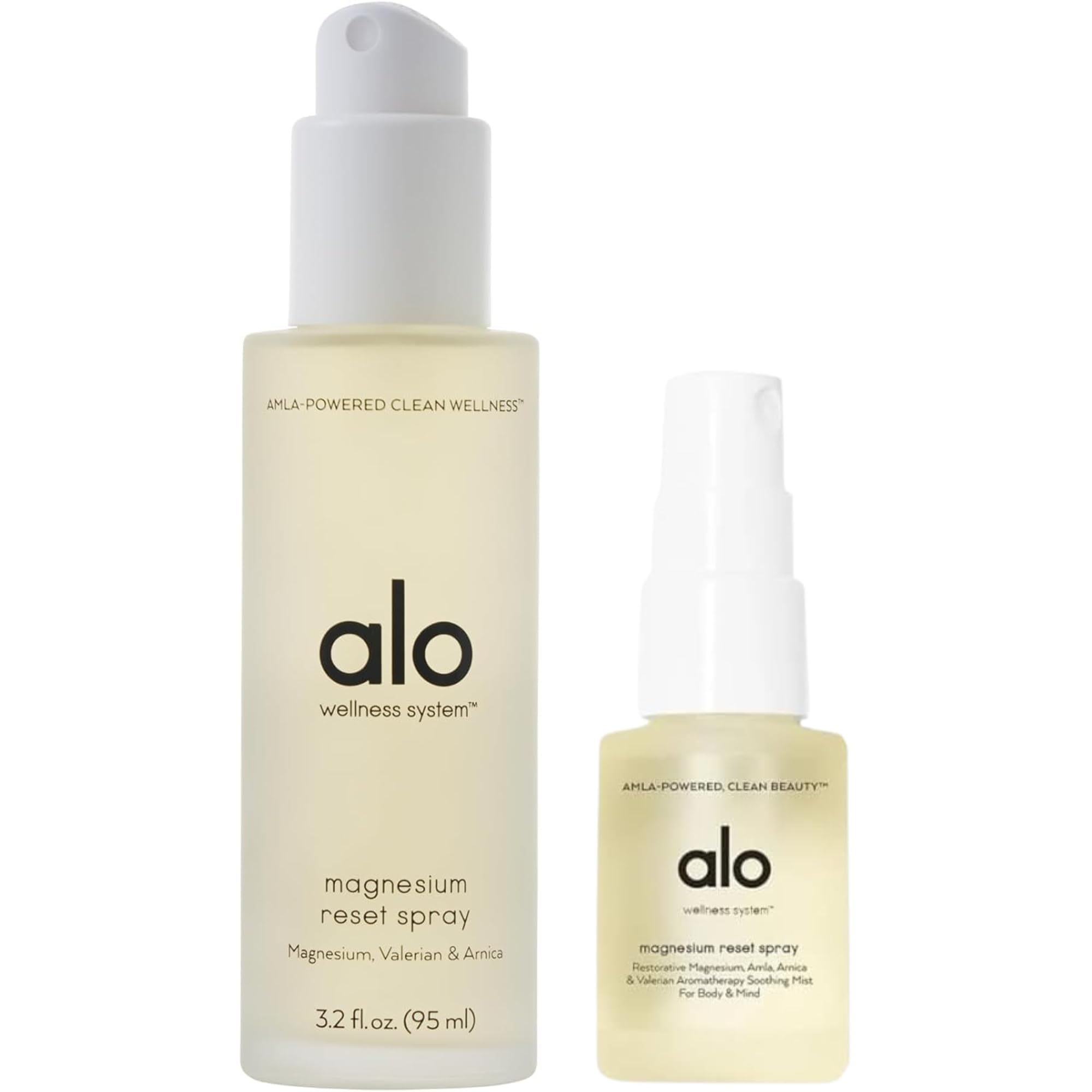 Alo Magnesium Reset bottle spray, fast-absorbing calming mist for restful evenings