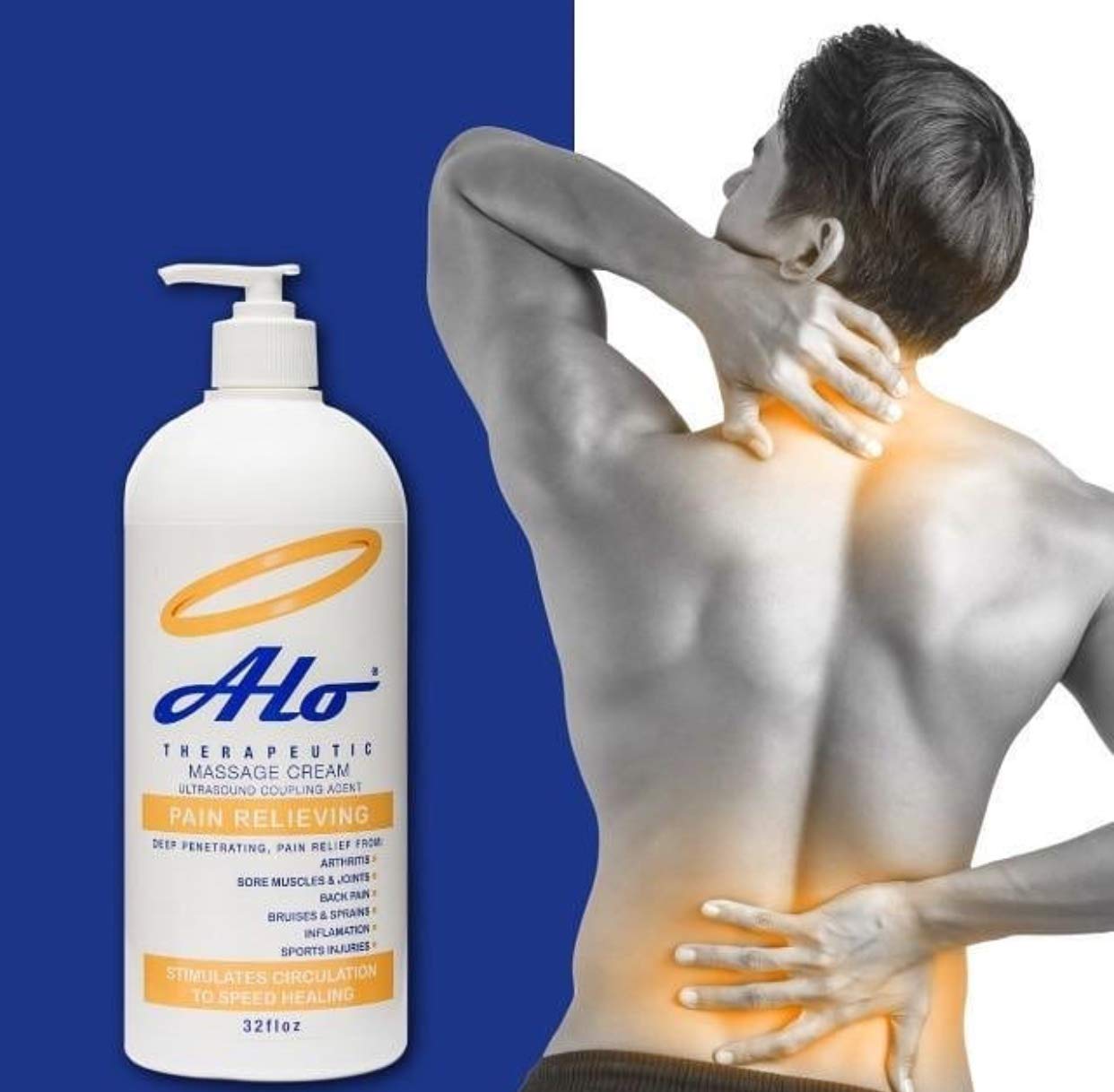 Two pack display of ALO Pain Relief Cream for convenience
