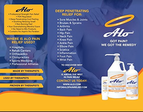 ALO Pain Relief Cream for plantar fasciitis relief and foot comfort.