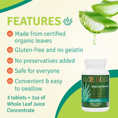 Aloe Life Aloe Gold Tablets travel pack ready for on-the-go use.