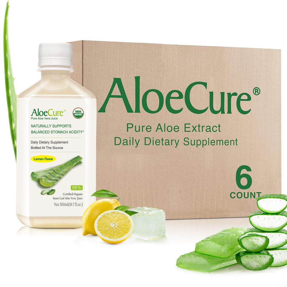 AloeCure lemon-flavor bottle front for everyday use
