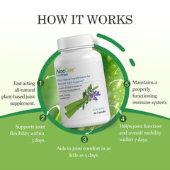 AloeCure VeraFlex bottle back label detailing organic vegan formula.