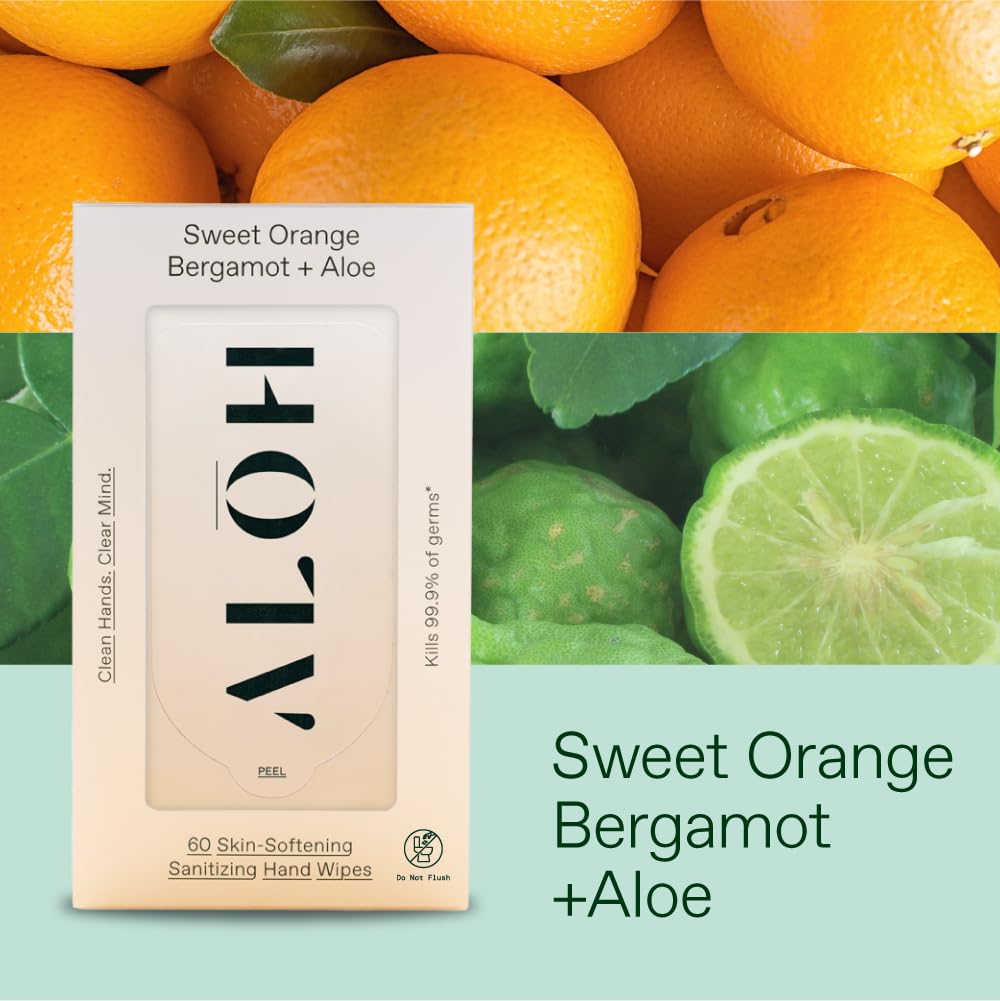ALOH wipes closeup shows soft, skin-friendly texture with aloe hydrate.