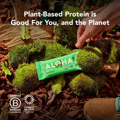ALOHA Minis Coconut Chocolate Almond bar pictured as an on-the-go snack