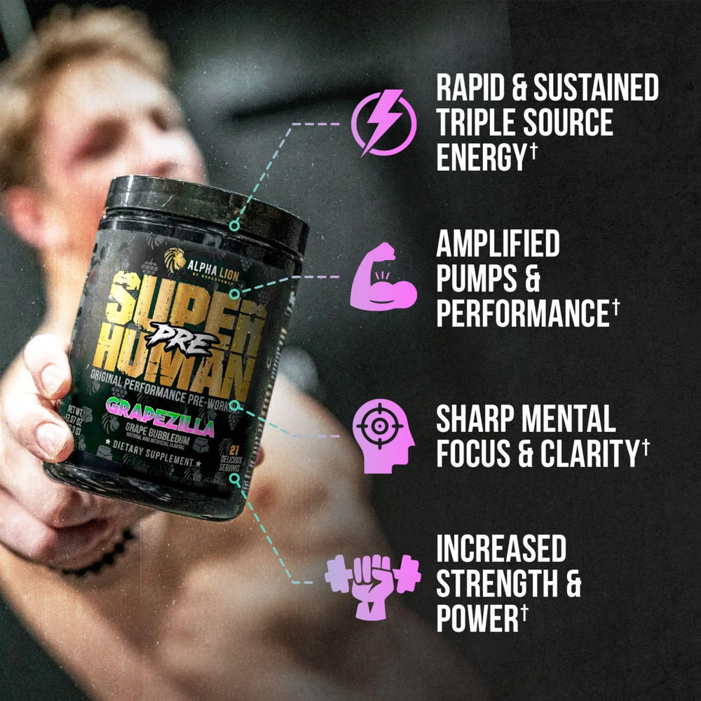 ALPHA LION beta-alanine and L-taurine ingredients panel