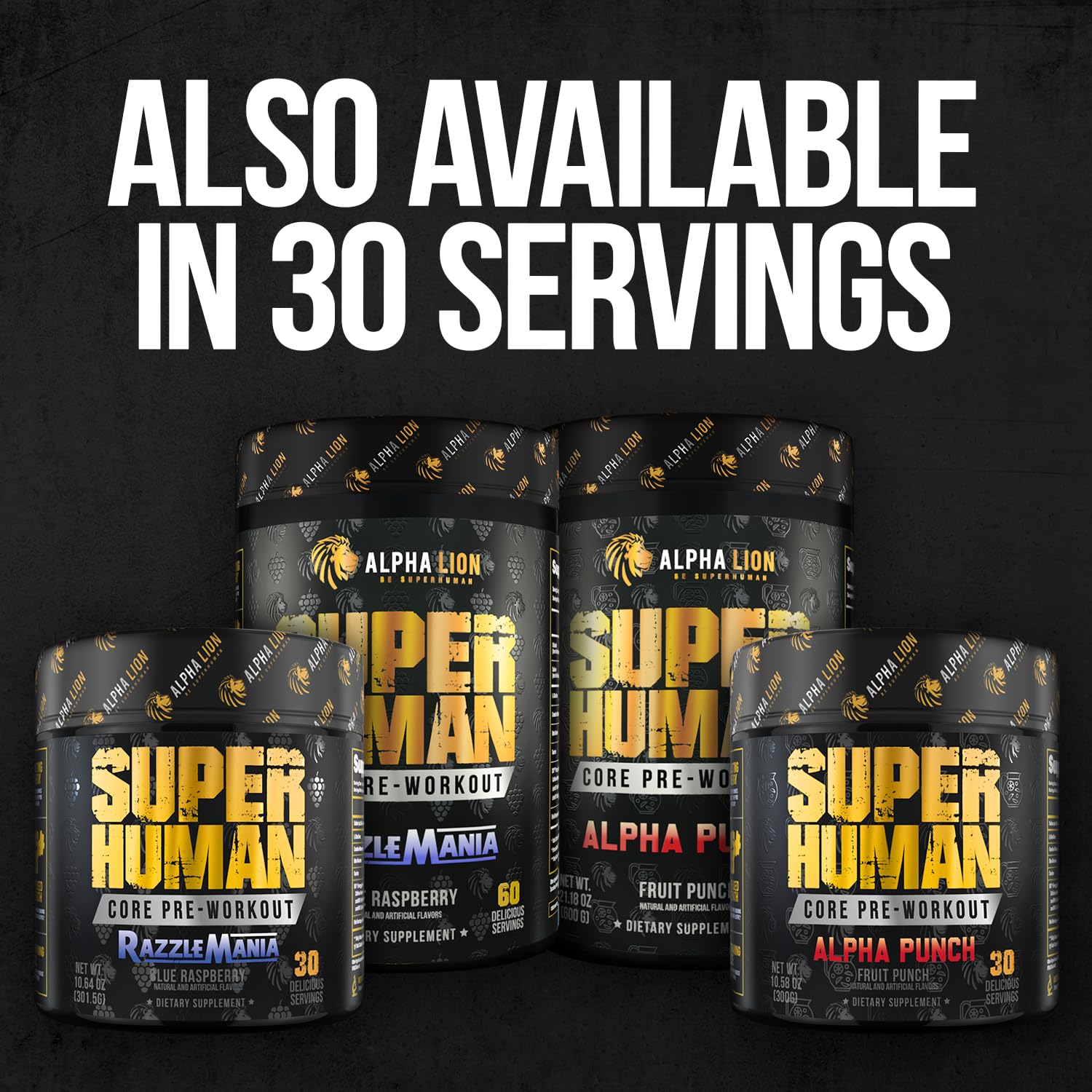 ALPHA LION Core shake in Razzle Mania ready to boost focus during workouts