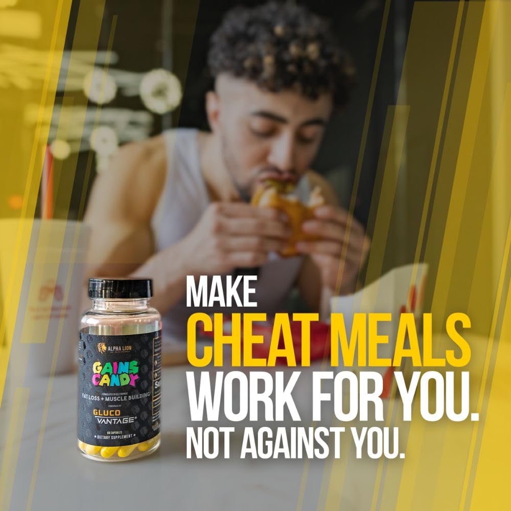 Gains Candy pack laid out for a pre-meal carb strategy during meal prep