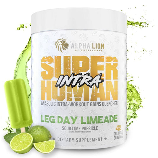 ALPHA LION Intra lime powder canister ready for hydration during workouts