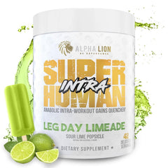ALPHA LION Intra lime powder canister ready for hydration during workouts