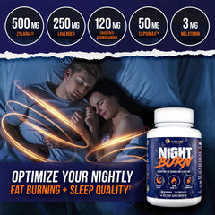 ALPHA LION Night Burn held in hand for easy nightly supplementation