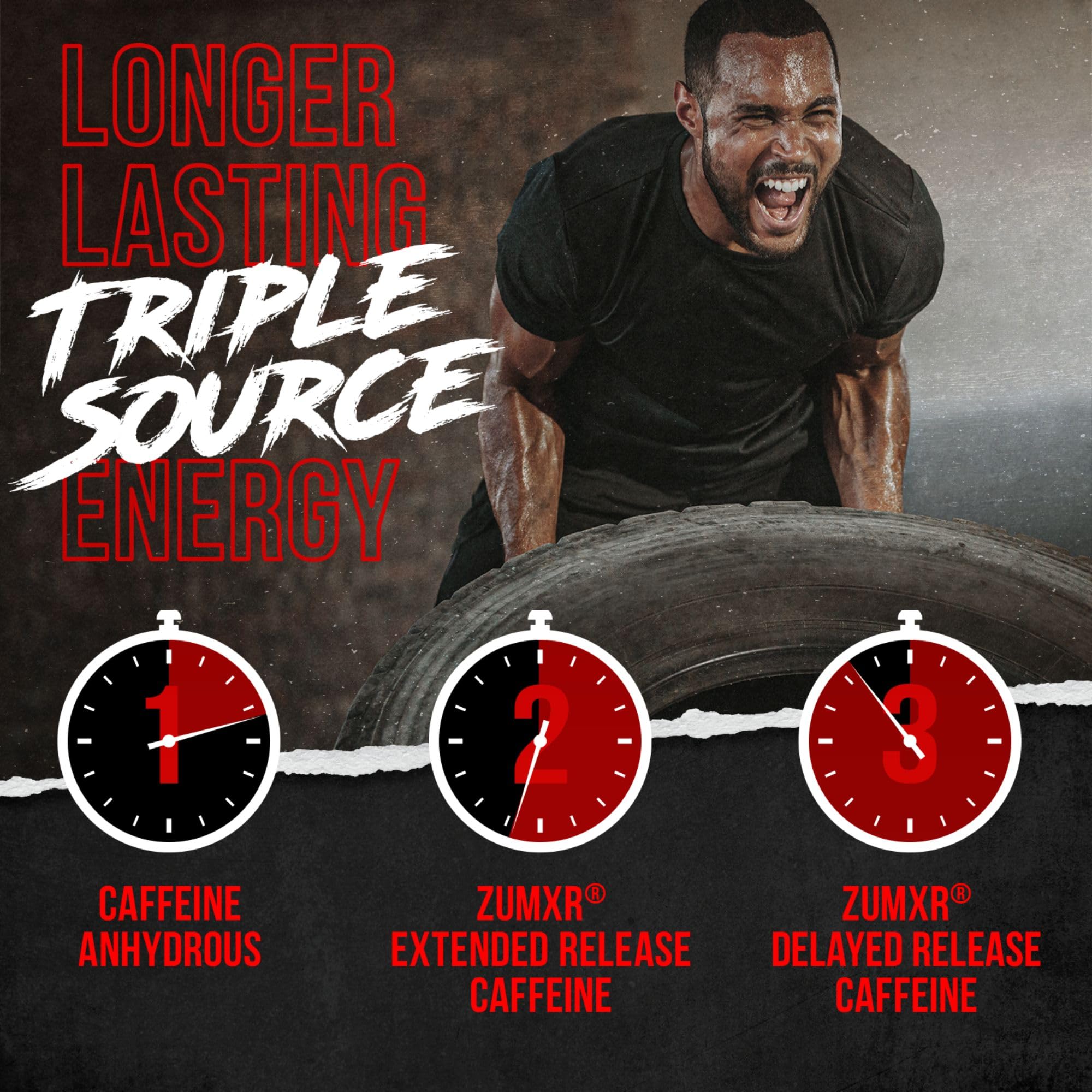 Ingredient label of ALPHA LION Superhuman Burn with seven trademarked ingredients