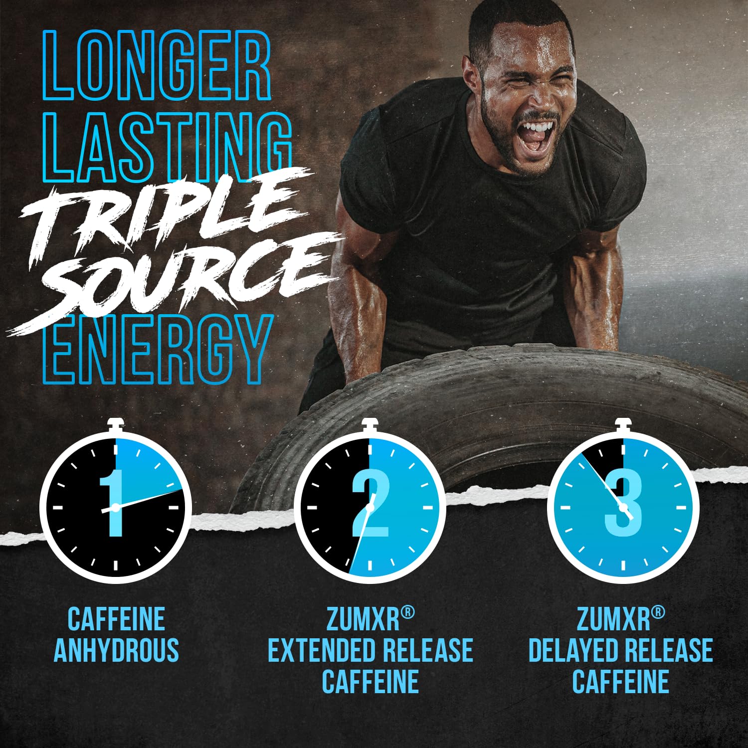 Graphic highlighting ALPHA LION Burn ingredients and safety features