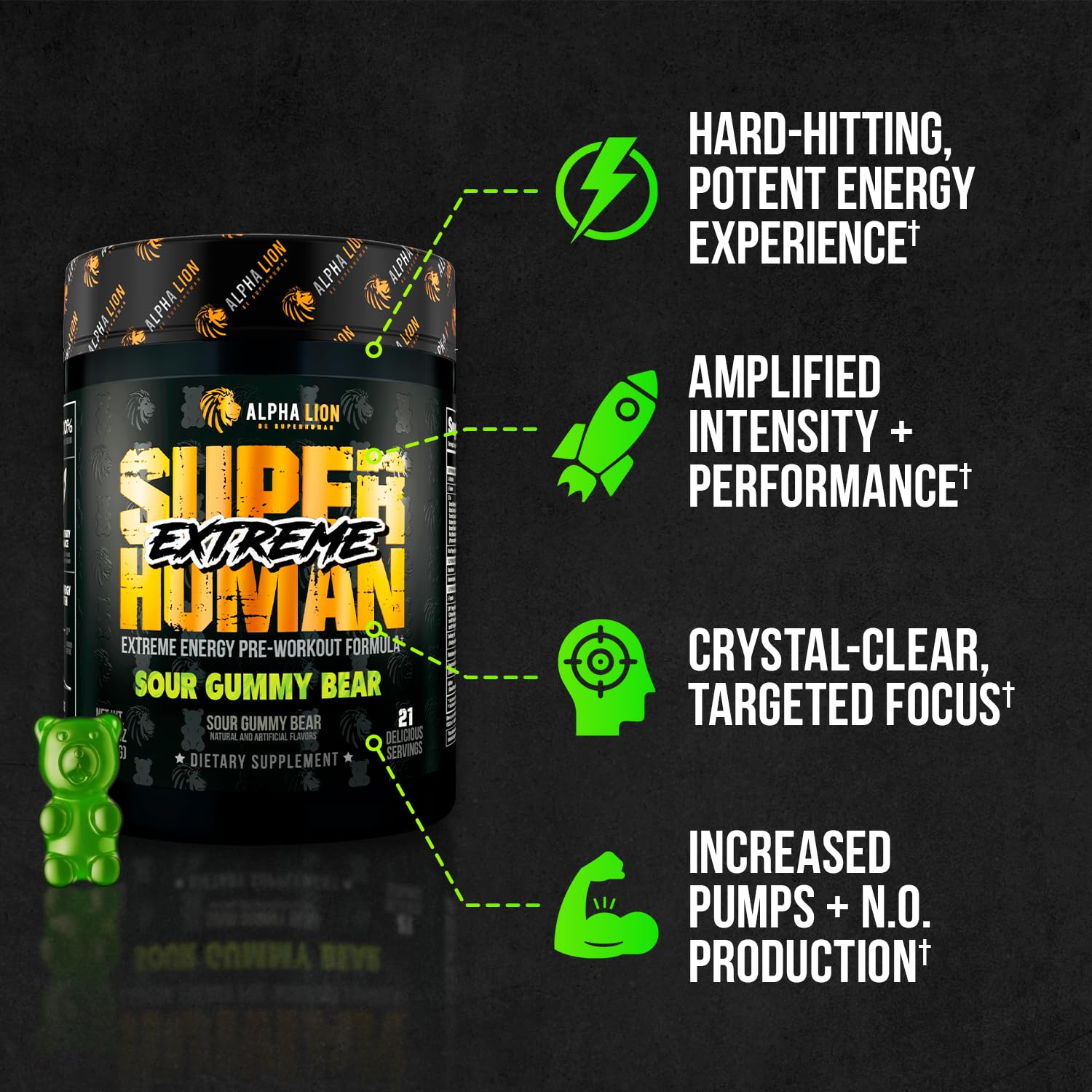 Ingredients label on ALPHA LION Superhuman Extreme to highlight transparency