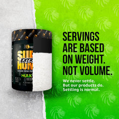 Serving spoon with ALPHA LION powder for precise pre-workout dosing