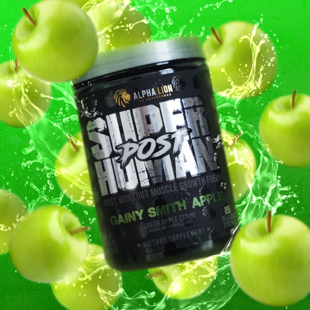 ALPHA LION Superhuman Post Muscle Marg flavor close-up