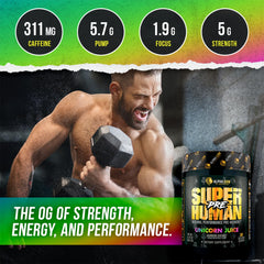 ALPHA LION Unicorn Juice bottle on shelf highlights premium ingredients for training.