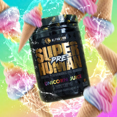 ALPHA LION Unicorn Juice flavor visual hints at Sour Gummy Bear notes for an appealing taste.