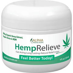 Alpha Natural Health HempRelieve bottle for daily topical comfort