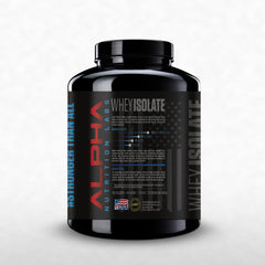 Pouring Alpha Nutrition Labs coconut whey isolate for a quick shake