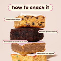 Alpha Prime Prime Bites chocolate cookie monster brownie, a dessert-inspired protein treat.
