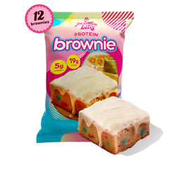 Alpha Prime Prime Bites gluten-free brownie, satisfying low-sugar indulgence.