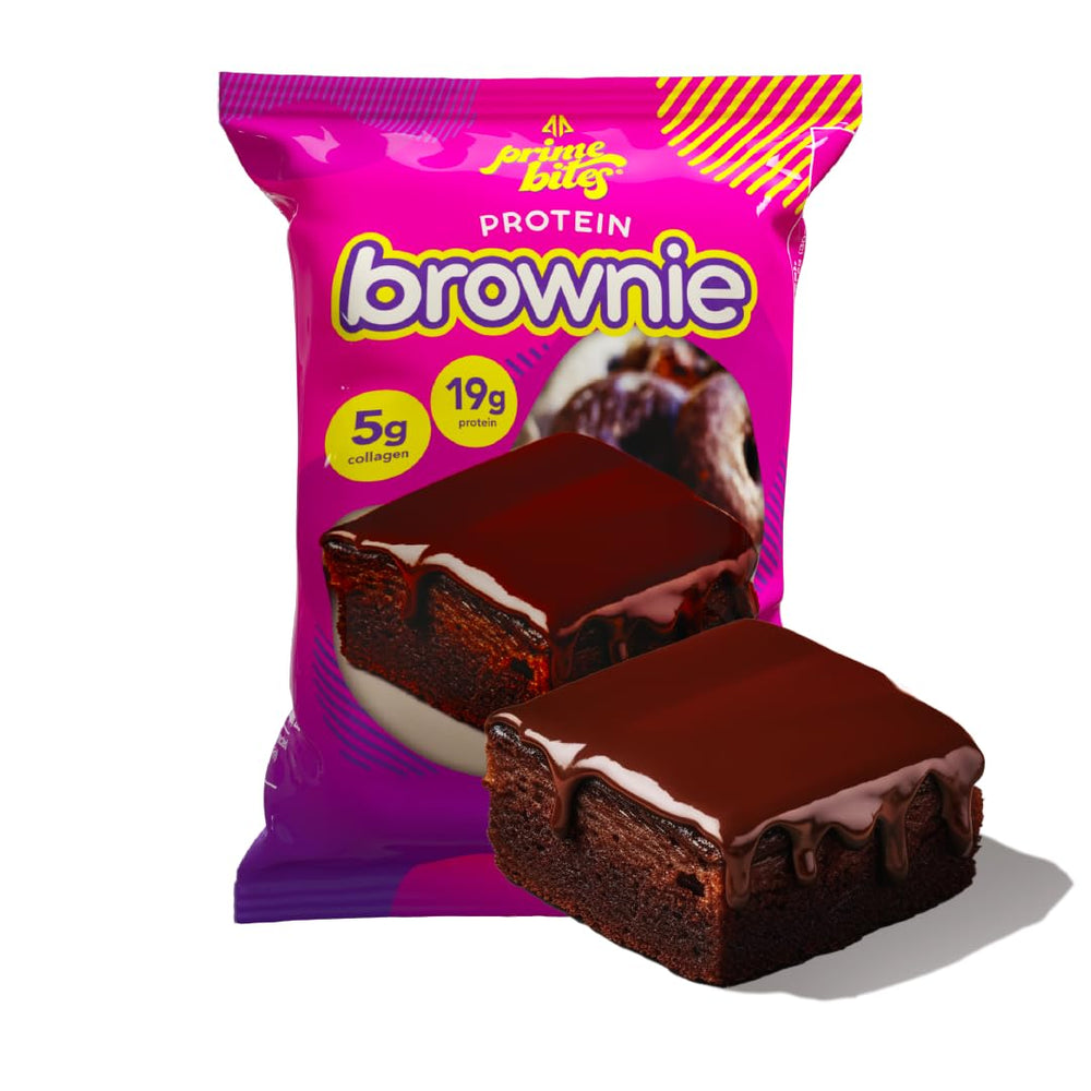 Soft, moist Prime Bites brownie texture ready to enjoy