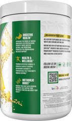 Alpha Supps Alpha Greens blend of plant-based ingredients supports overall wellness.