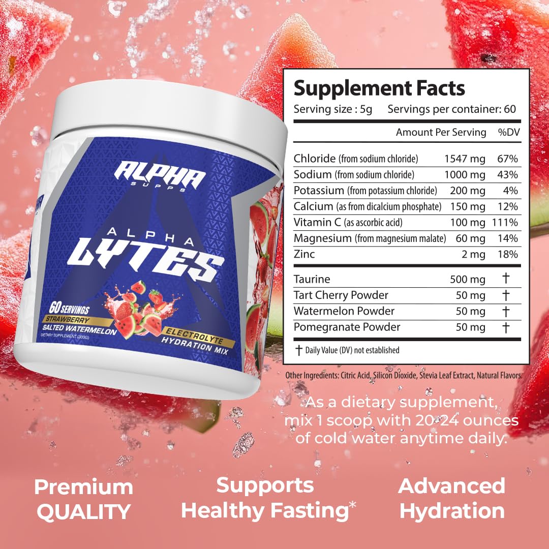 Measuring scoop with Alpha Lytes shows easy, on-the-go hydration.