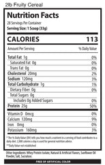 Alpha Supps ISO Fruity Cereal packaging communicates flavor appeal and trust.
