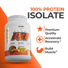 Alpha Supps ISO whey being mixed for lump-free shakes
