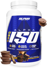 Alpha Supps ISO whey protein bottle for post-workout recovery and clean fuel