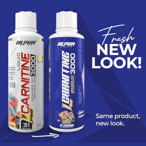 Close-up pour of Alpha Supps L-Carnitine 3000 for easy dosing.