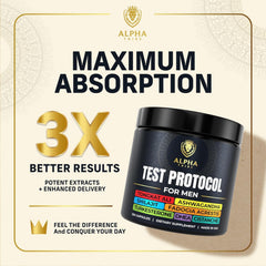 Alpha Tribe Test Protocol Ashwagandha ingredient for stress resilience and mood balance.