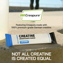 AlphaHerb Creatine Monohydrate CGMP facility badge signaling strict quality controls.