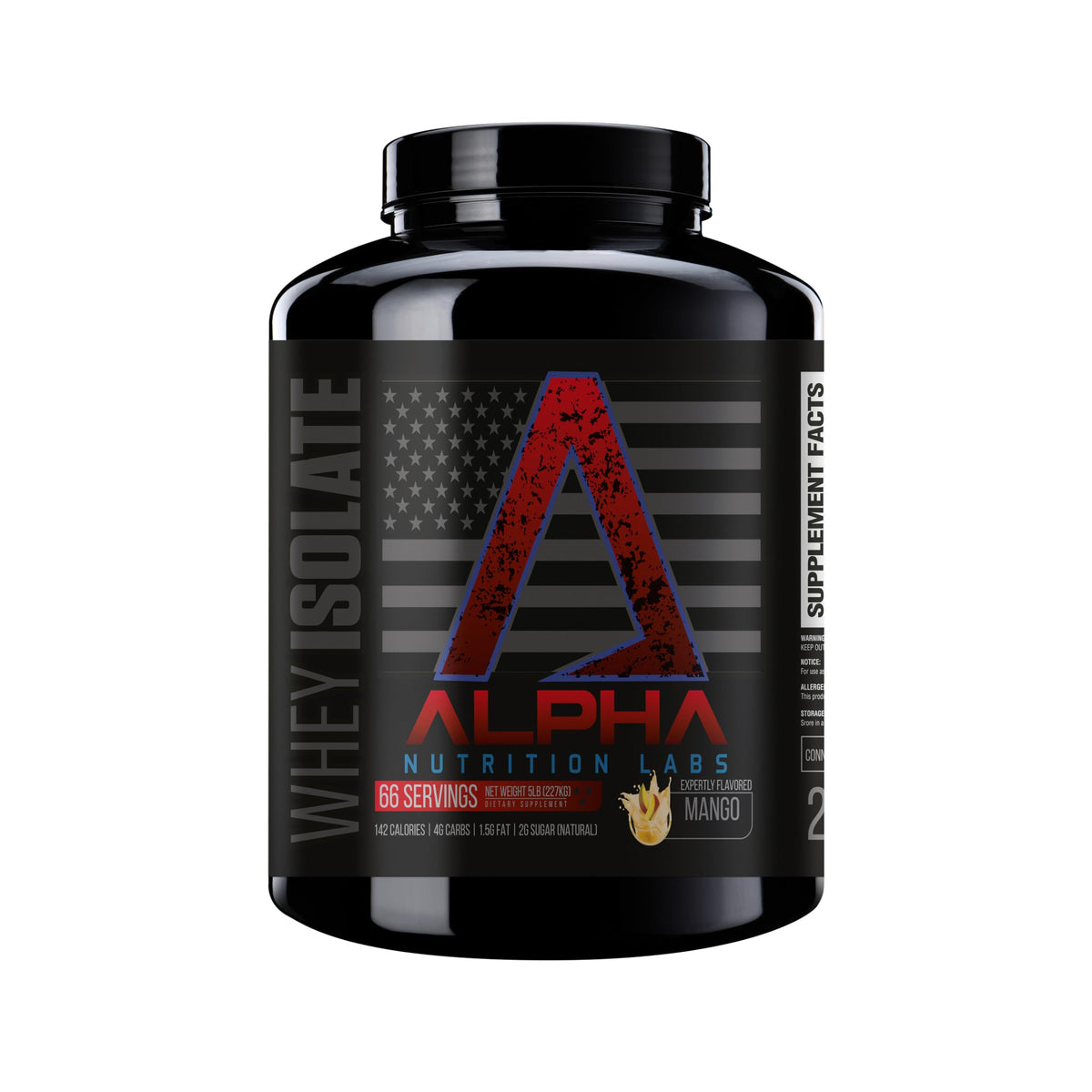 Alpha Nutrition Labs Whey Isolate Vanilla bottle for post-workout use