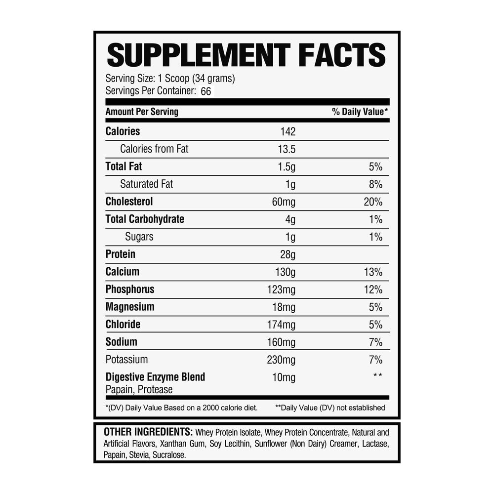 Alpha Nutrition Labs Vanilla whey isolate mix in a glass for easy blending