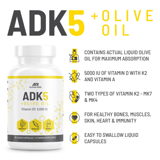 ALPHA RISE ADK liquid capsules are easy to swallow for daily use