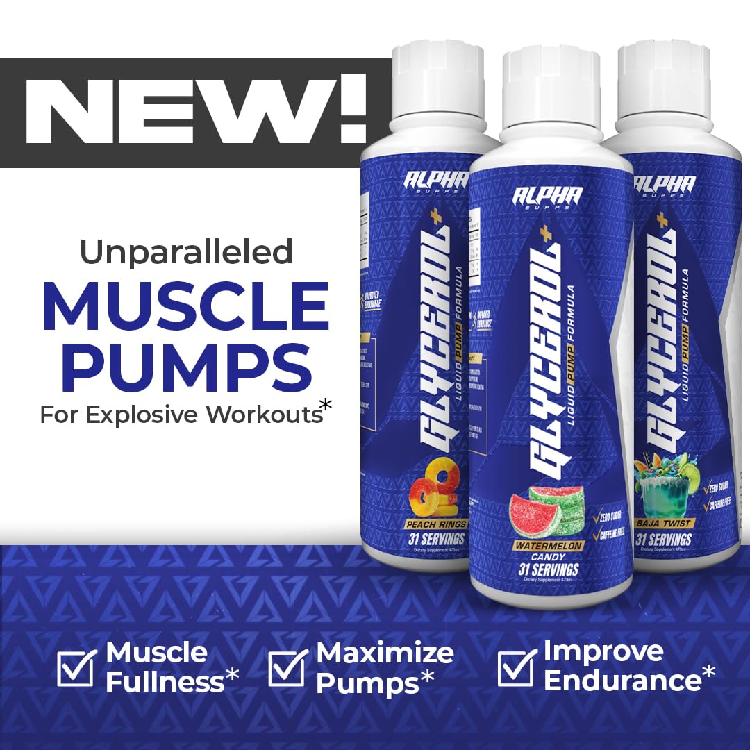 Alpha Supps Glycerol+ Endurance-focused workout shot supports steady training sessions