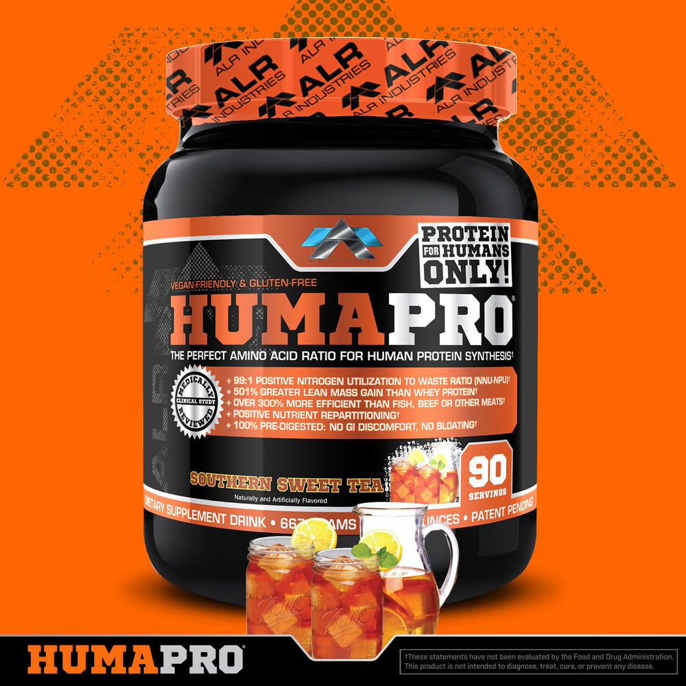 ALR Humapro powder dissolving in water shows fast mix with minimal calories
